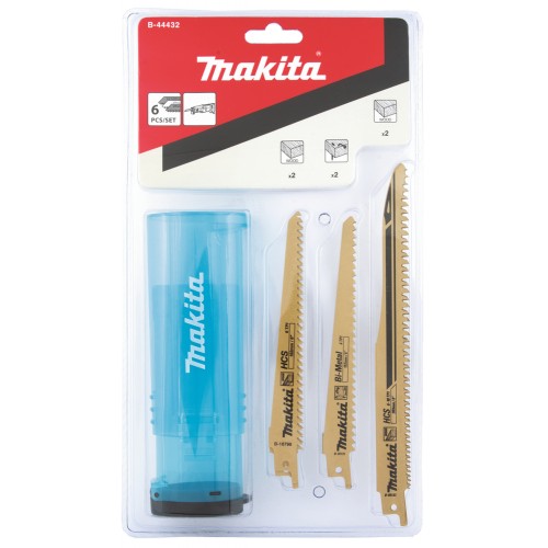 Pack 6 lames bois pour scie Recipro Makita B-44432