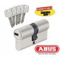 Cylindre haute sécurité Abus EC-S 30x40mm Nickele Mat Varie, 5 clés, débrayable