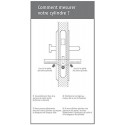 Cylindre haute sécurité Abus EC-S 30x40mm Nickele Mat Varie, 5 clés, débrayable