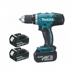 Perceuse visseuse Makita 18 V Li-Ion 3 Ah Ø 13 mm + 3 batteries + Malette - DDF453SFE3