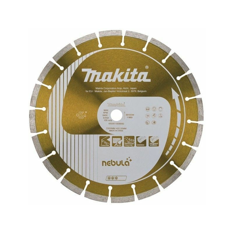 Disques diamant 125x22,23 mm NEBULA LASER pour béton - Makita - B-53992