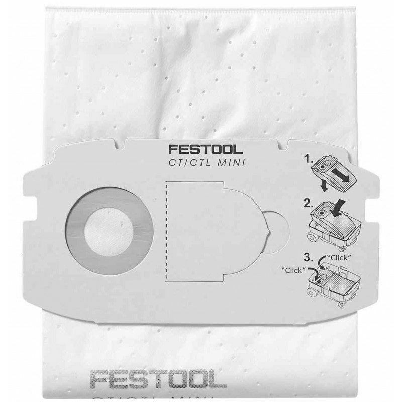 Sac filtre SELFCLEAN SC FIS-CT MINI/5 - Festool - 498410