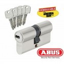 Cylindre haute sécurité Abus EC-S 30x40mm Nickele Mat Varie, 5 clés, débrayable