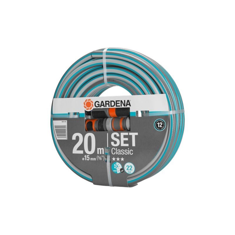 Tuyau d'arrosage Classic 15 mm avec accessoiares d'arrosage - GARDENA 18014-26