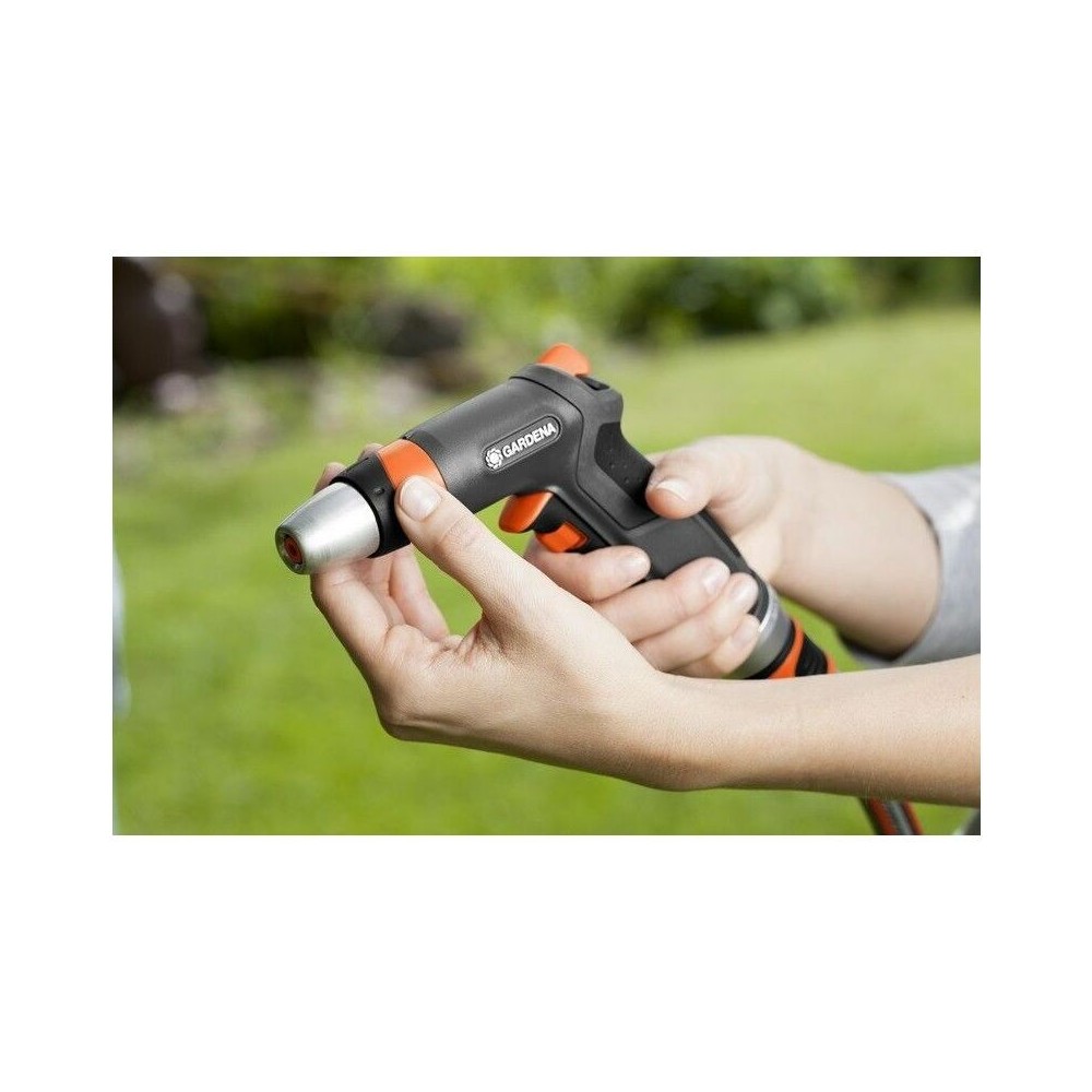 GARDENA Pistola Da Annaffiatura Con Sistema Click - Pratica E Resistente Per L'Irrigazione Del Giardino