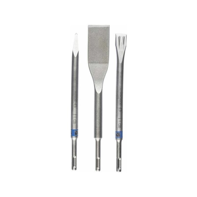 Lot de 3 burins long life SDS-plus BOSCH PRO 2607019159