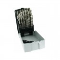Coffret G510 de 25 forets HSS laminés rectifiés de Ø 1 à Ø 13 mm – Tivoly