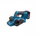 Rabot BOSCH PROFESSIONAL GHO 18 V-LI avec 2 batterie Li-Ion 5Ah, chargeur, en L-Boxx (06015A0304)