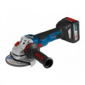 Meuleuse sans fil 18V 2 x 7Ah ProCore en coffret L-BOXX GWS 18 V-125 SC BOSCH 06019G3406
