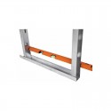 Niveau de plaquiste 90 cm spécial montants XL EDMA (encoches 51 mm)