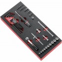 Module mousse douilles 6 pans 1/4" - clés mâles et embouts métriques FACOM - MODM.R1APB