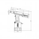 Pistolet a riveter oleo-pneumatique a bol fixe Taurus 2 - GESIPA 1457780