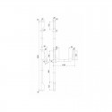 Fermeture antipanique 2 points CF ISEO IDEA BAR Argent