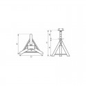 Chandelles de calage 5000 Kg hauteur maxi. 565 mm - SN50 - Stockman
