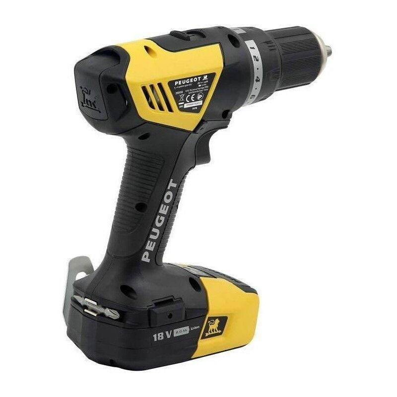 Perceuse PEUGEOT ENERGYDRILL-14V15 - 2 batteries 14.4V 1.5 Ah - 1 chargeur 250310