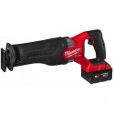 Scie sabre SAWZALL M18 FUEL 18V 2batteries 5Ah, chargeur, en coffret -  Milwaukee M18 FSZ-502X