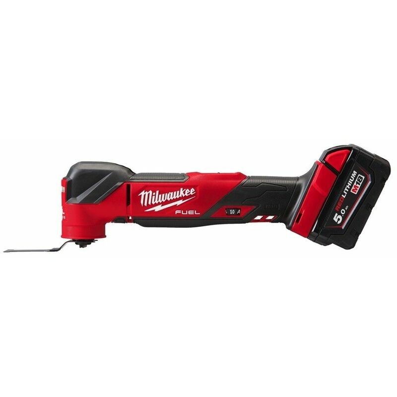 Outil multifonction FUEL 18V, 2 batteries 5.0Ah, chargeur, en HD BOX - Milwaukee M18 FMT-502X