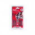 Renvoi d'angle  cardan visseuse à chocs + 10 embouts de vissage Milwaukee