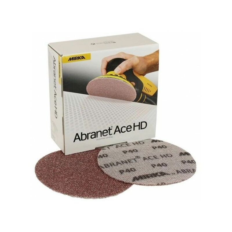 Mirka Abranet Ace HD Disques Abrasifs 125+150+225 mm Grain au Choix 