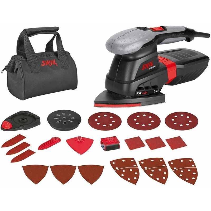 Ponceuse Multifonction (FOX 6in1) Skil 7226 AC + 20 accessoires