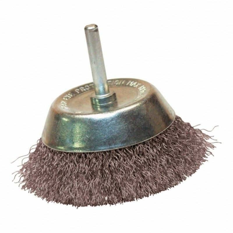 BROSSE CONIQUE D.50 / TIGE DE 6X30 FIL 0.30 acier ondulé